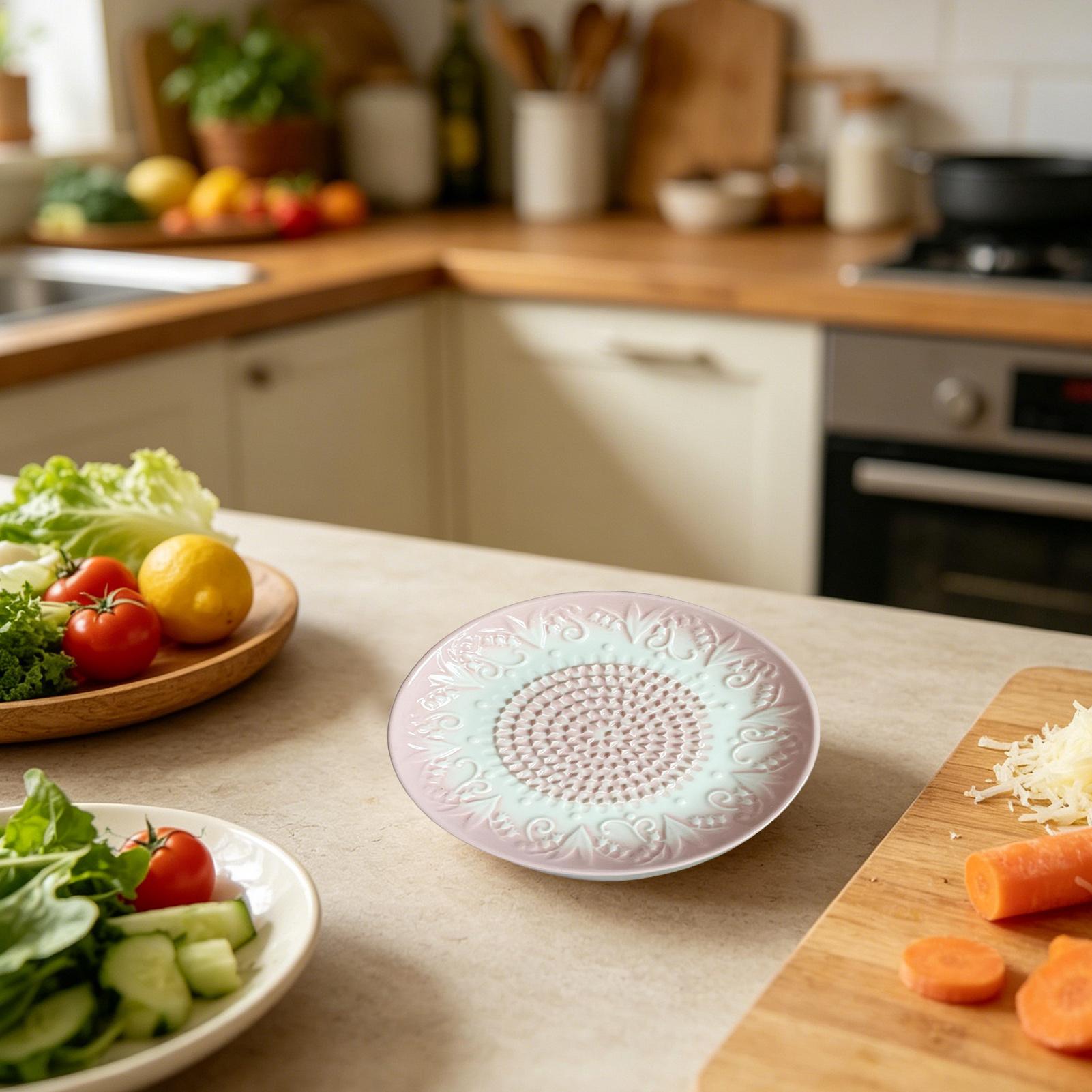 Ceramic Garlic Grater Plate Em - Home Cooking Chef review and price