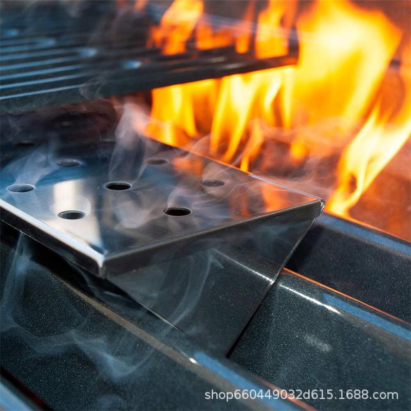 6inch V-Shape BBQ Smoker Silve - Smoker Box Wood Chip review and price