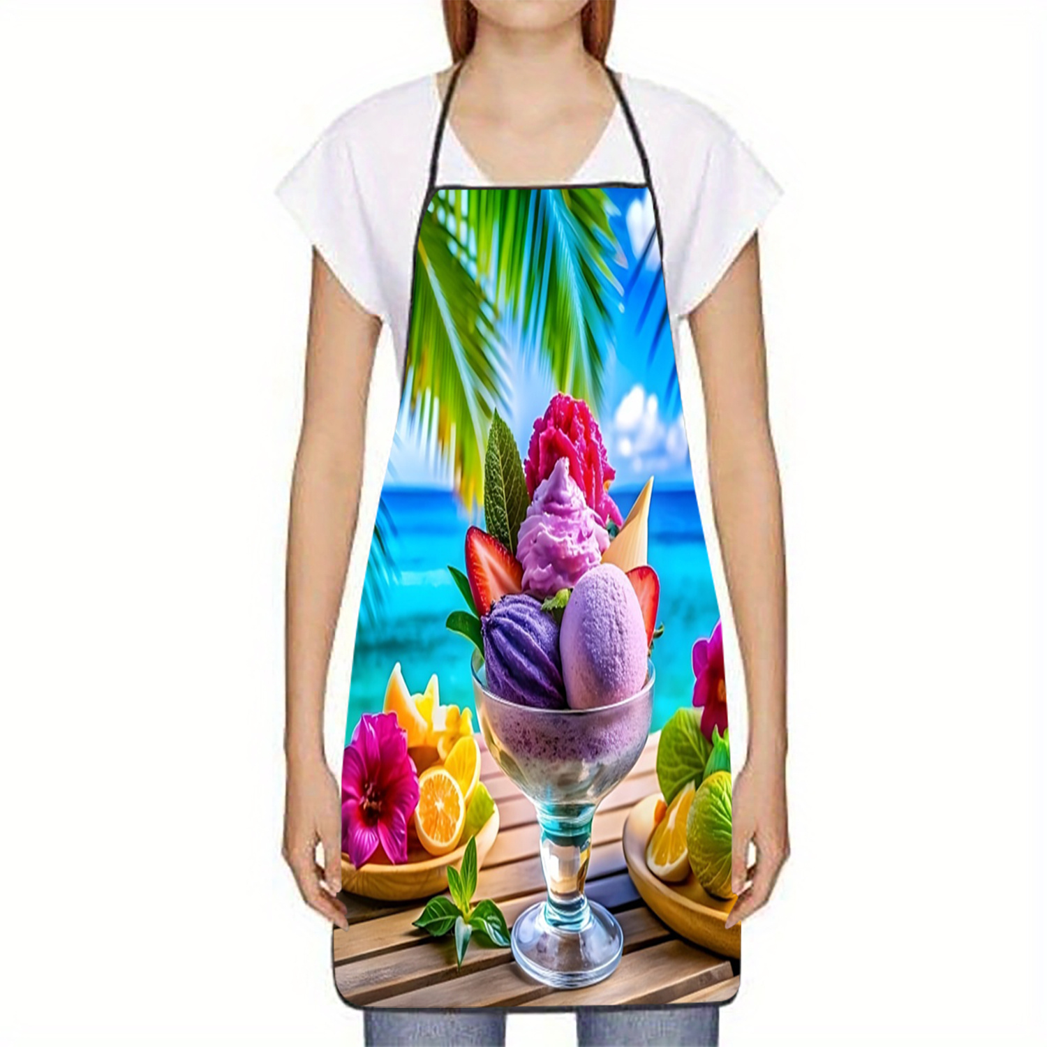 Tropical Ice Cream Fruit Apron - Mom'S Home Cooking review and price