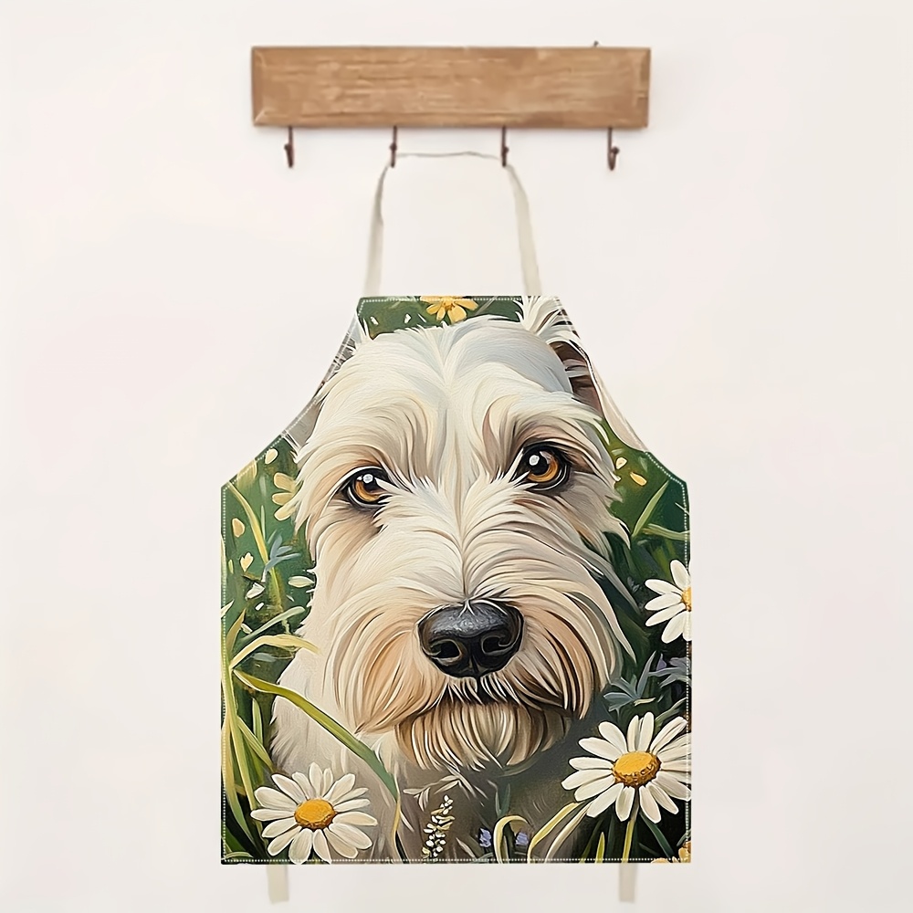 Cute White Dog Apron, Floral P - Mom'S Home Cooking review and price