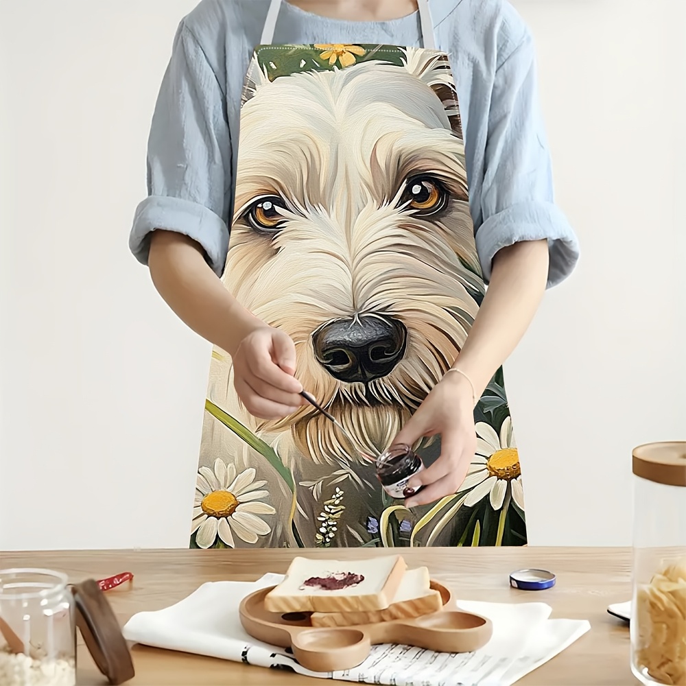 Cute White Dog Apron, Floral P - Mom'S Home Cooking review and price
