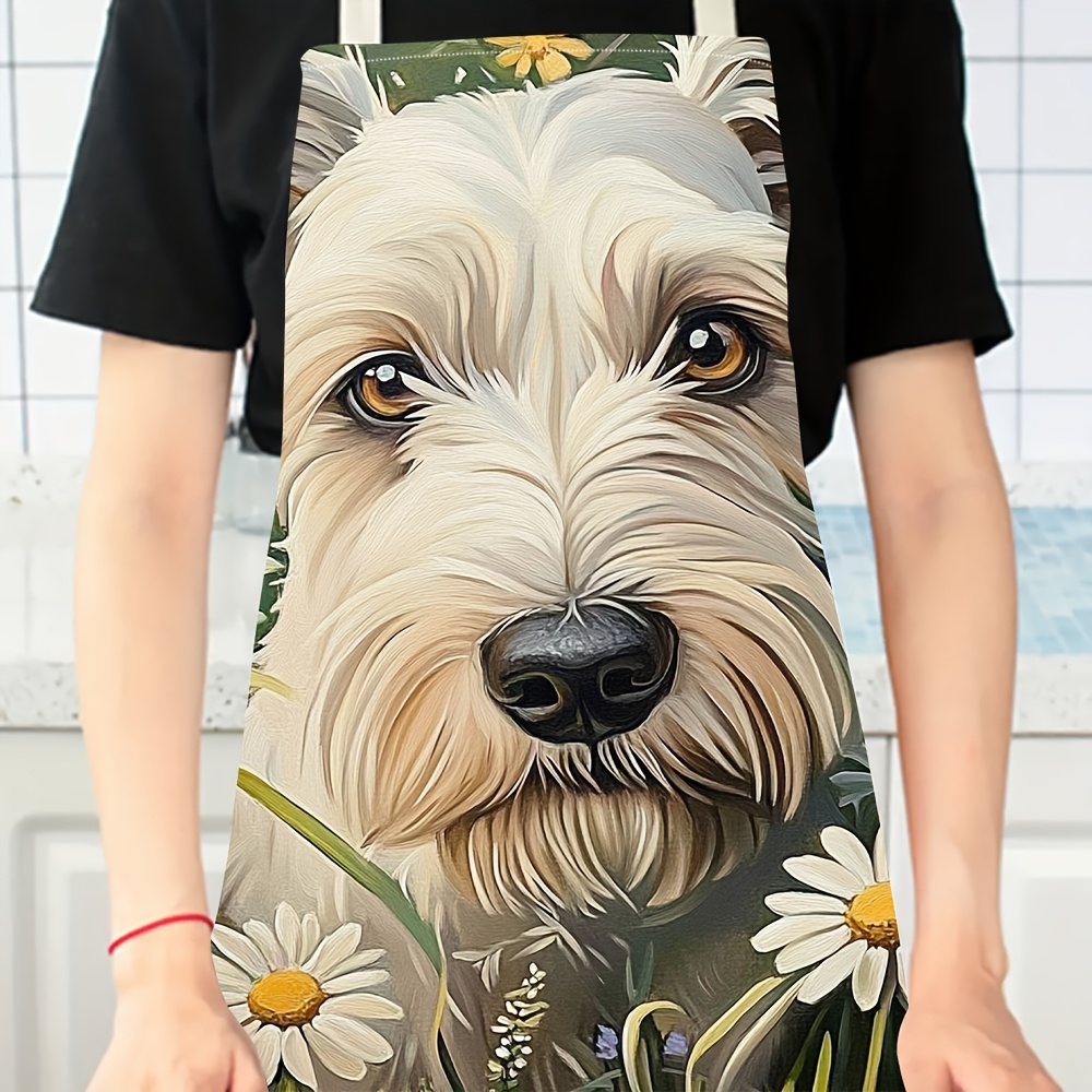 Cute White Dog Apron, Floral P - Mom'S Home Cooking review and price