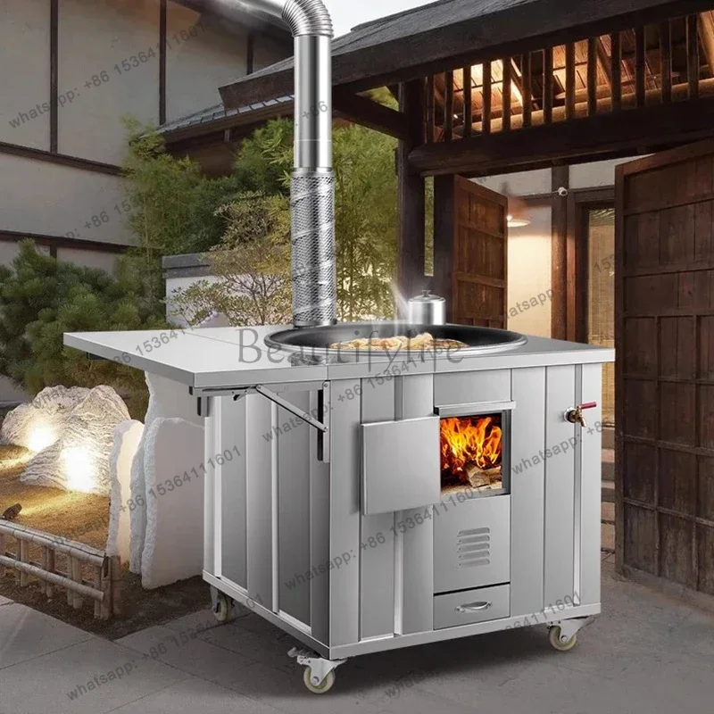 LSStainless Steel Firewood Sto - Home Cooking Heater review and price