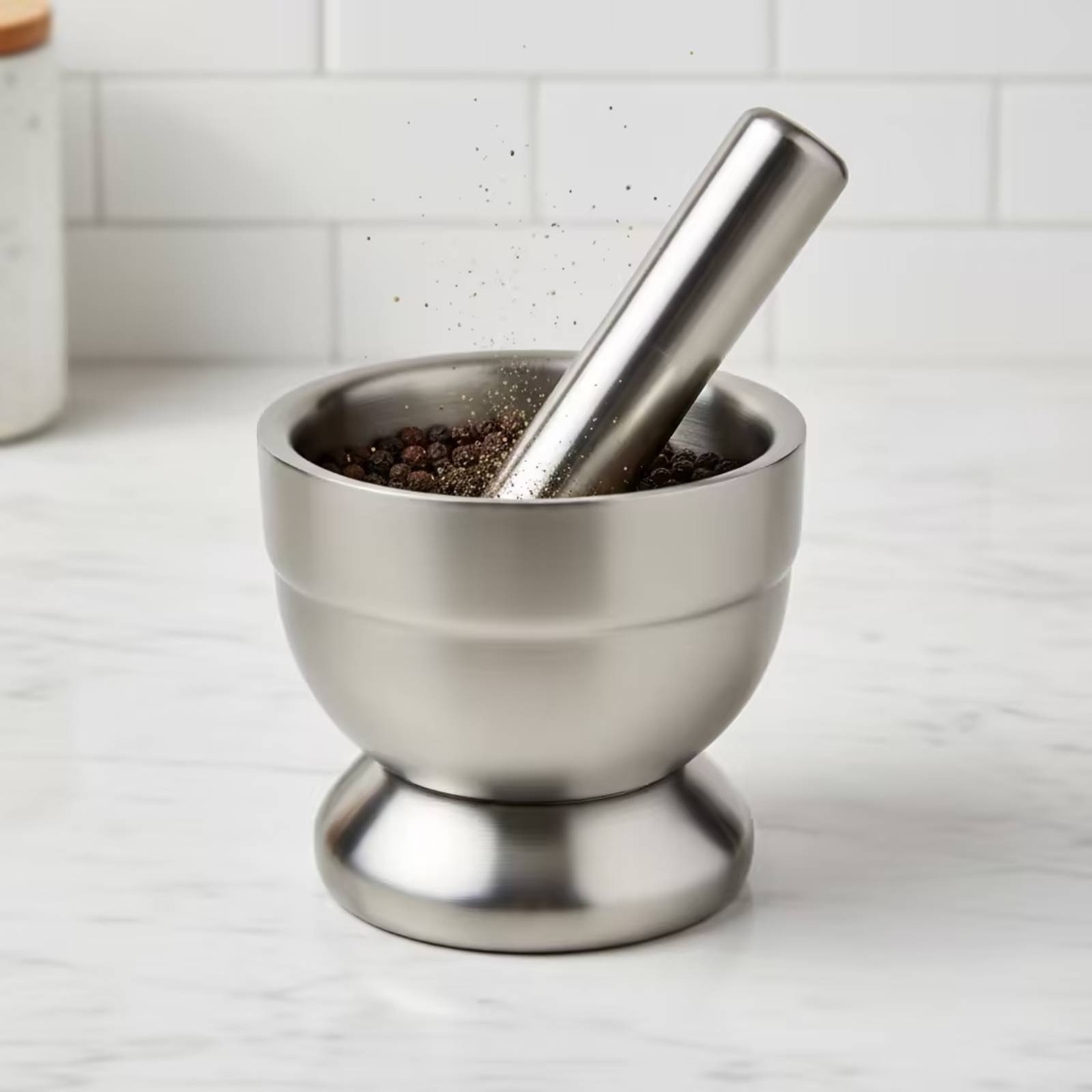 Mortar and Pestle with Lid Mes - Home Cooking In review and price