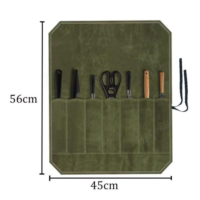 Canvas Knife Roll Storage Bag  - Home Cooking Chef review and price