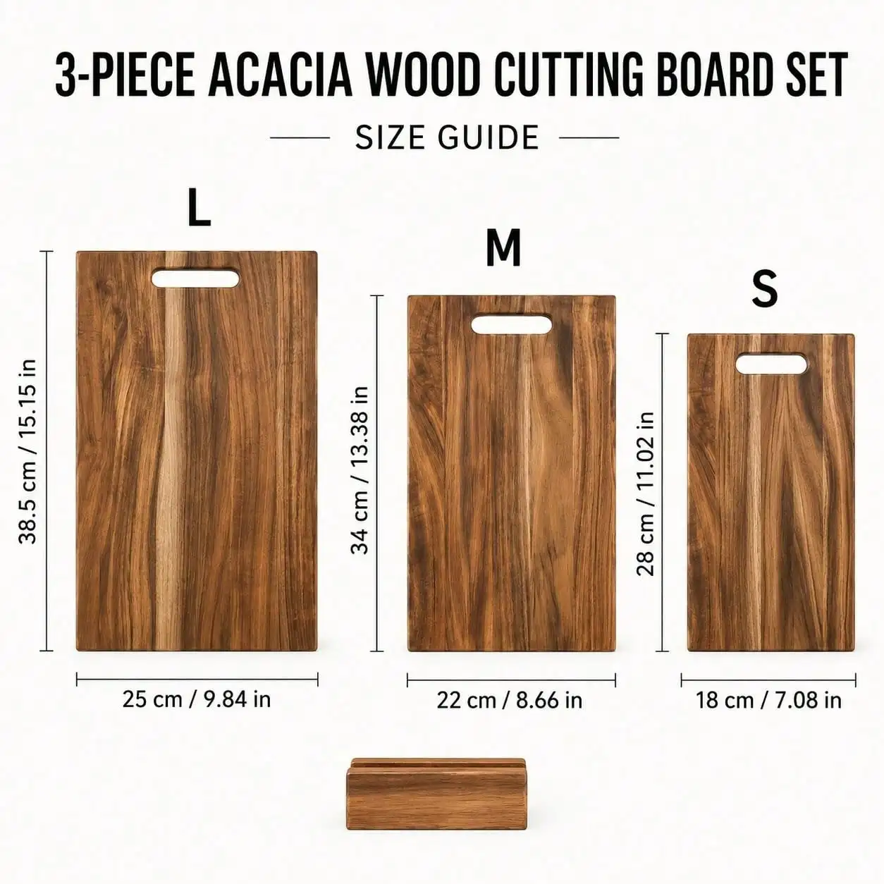 3pcs Acacia Wood Cutting Board - Mom'S Home Cooking review and price